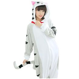 Flannel Chi's Sweet Home Cheese cat Onesie Cosplay Costume Adult Carnival Party Dresses Sleepwear Sleepsuit Cartoon anime Tabby Cat jumpsuit