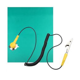 Wholesale-Green Desktop Antistatic ESD Grounding Mat 500x606mm + Cord