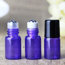 2017 HOttest Sale 1800sets/lot 2ML Purple Mini Glass Bottles, 2CC Roll On Sample Vial,Small Essential Oil Bottles BY DHL Free Shipping