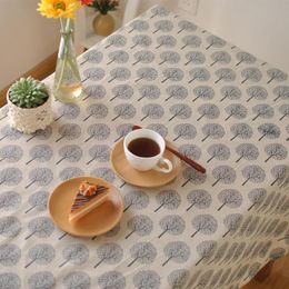 Hot sales Japanese minimalist theatrical cotton cloth tablecloths coffee table computer desk table cloth cover cloth