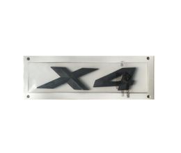 Gloss Black " X 4 " Number Trunk Letters Badge Emblem Letter Sticker for BMW X4
