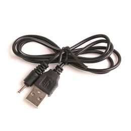 200pcs/lot Wholesale - Power Cable 2mm port High Speed USB to DC2.0 70cm Colour black free shippipng +DHL