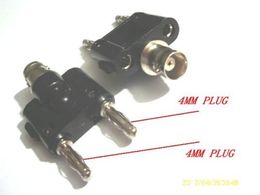 20PCS BNC Female jack to dual Twin Banana plug male Coaxial Adapter Plug