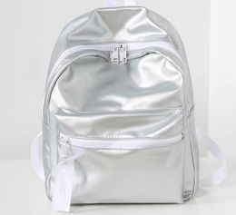 Autumn and Winter Sequins Student School Bags Lady PU Backpack Pink Sliver Design Messenger bag