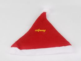 200pcs/lot Fast Shipping Santa Claus Holidays Christmas Hats Adult & child Unisex Adult Xmas Red Cap