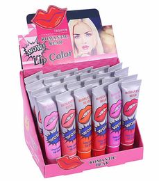 Waterproof Kiss Proof lipstick Stain Colour Lip Gloss Romantic bear Peel Off Mask Long Lasting Lipstick tattoo makeup lips tools 6 Colours