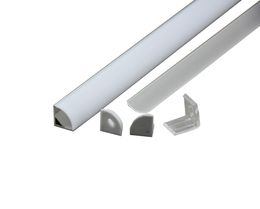 50 X 2M sets/lot V shape Aluminium profile for led 60 degree corner aluminium led extrusions for led cabinet lights