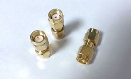 100pcs Gold plated copper SMA Male to RP SMA Plug RF Coaxial Connector