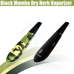 Original Black mamba Dry herb vaporizer vape pen Herbal wax vaporizers Kingtons Widow Ceramic Heating System vopor mods e cigarette cigs DHL