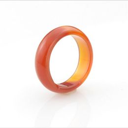 NEW Hot Natural black red agate rings High quality Jewelry engagement wedding rings for women and men