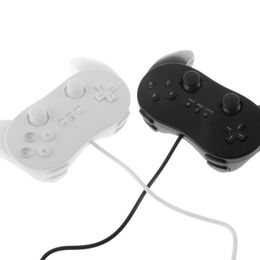 Klasik Kablolu Boynuz Oyun Denetleyicisi Oyun Uzaktan Pro Gamepad Nintendo Wii Ikinci nesil II Için WiiPro Şok Joypad Joystick