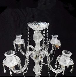 no the glass cup including )Elegance Crystal wedding centerpiece event decoration flower stand