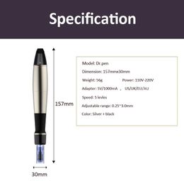 Electric Derma pen Professional Derma Pen Electric Auto Microneedle 12 needles Dermapen Microneedle Machine With 2PCS Needle Cartridges