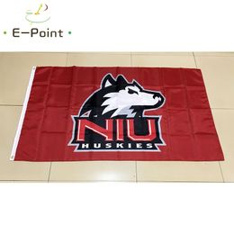 NCAA Northern Illinois Huskies polyester Flag 3ft*5ft (150cm*90cm) Flag Banner decoration flying home & garden outdoor gifts