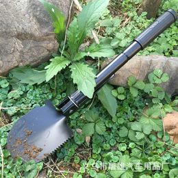 The car trumpet big shovel folding shovel with compass guide ball portable multifunctional garden shovel