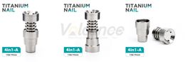 Universal Domeless Titanium Smoking Nail 10mm 14mm 19mm Female Male Joint 4 IN 1 6 IN1 Spiral