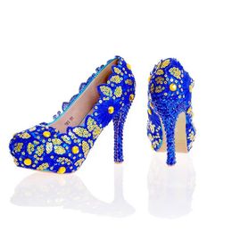 Zapatos De Novia De Encaje Azul Oferta Online | DHgate.com