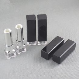 Black lipstick tube inner diameter 12.1mm 4g DIY lip balm tube cosmetic packaging container fast shipping F20172237