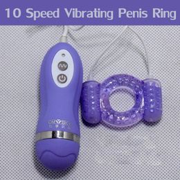 AA Designer Sex Toys Unisex 10 Speeds Vibrating Penis Ring Sex Toys For Men Cock Ring Delay Adult Products