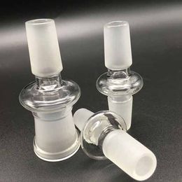 Smoking Accessories 14mm to 18mm adapter glass adapters for oil rigs water bongs male female joint fit quartz banger