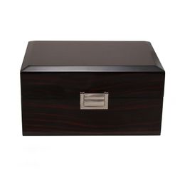 high quality brand Wooden watch Box Black Watchs Boxes Gift Box Crown logo Wooden box with Brochures cards glitter LSL0130255K