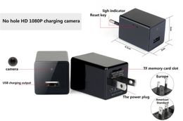 Adaptateur Caméra Cachée plug AC 1080P HD sans fil caméra espion Wifi EU US USB Chargeur de téléphone Spy Cam H.264 Mini Caméscope DV DVR sténopé