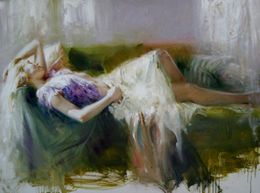 Sleeping Beauty High Quality Hand-painted /HD Print Art oil painting on canvas For Wall decor Multi sizes