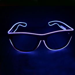 Save Environment EL Led Light Glasses In High Brightness And Long Life Time EL Purple Color Glasses