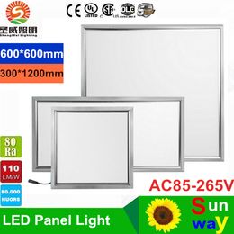 Ceiling lights 36W 48W 54W Led panel lights ceiling light 600x600 300*1200 120 degree Warm Cool White led down light 85-265V