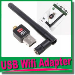 High Quality Mini WiFi Adapter Receiver Antenna 150Mbps Wireless Network Adapters Card 802.11 n/g/b LAN Adapter Antenna Computer Driver