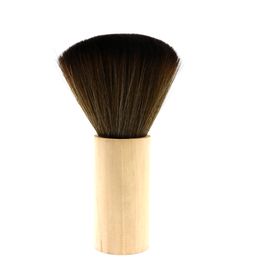 Soft Hair Wooden Handle Neck Duster Brush Salon Hairdressers Hair Cutting Facial Hair Cleaning Brush Professional Barber Styling Tool