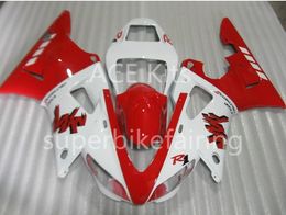 3Gifts New Hot sales bike Fairings Kits For YAMAHA YZF-R1 1998 1999 R1 98 99 YZF1000 Cool White Red SX10