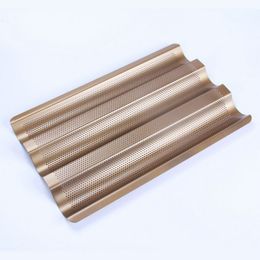 Wholesale- High Quality Baguette French Bread Baking Tray Carbon Steel Bread Loaf Pan Bakeware Mould Kitchen Tools