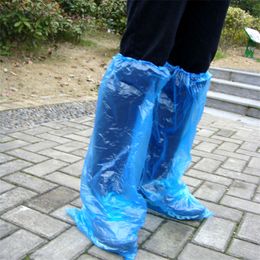 Free shipping Household Office Thickening Disposable Shoe cover plastic 100 waterproof dust-proof Home Shoe cover Rain shoes cover