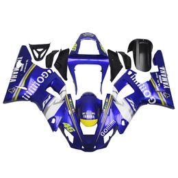 3 free gifts Complete Fairings For Yamaha YZF 1000 YZF R12000 2001 Injection Plastic Motorcycle Full Fairing Kit Blue White u1