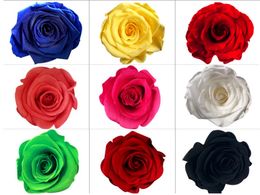 8pcs 4-5cm Preserved Flower Rose Bud Head For Wedding Party Holiday Birthday Velentine's Day Gift Favour
