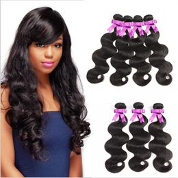 Passion Remy Human Hair 4 Bundles Brazilian Body Wave Virgin Hair Unprocessed Brazilian Malaysian Peruvian Body Wave Weaves Hair Bundles