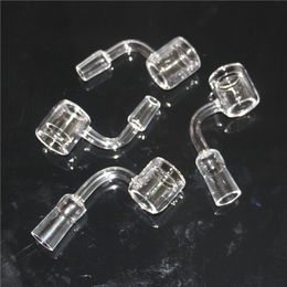 WHOLESALE XXL 28mm Outer Diameter Thermal Bangers Double Tube quartz Banger Nail For Oil Rigs Glass Bongs