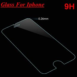 apple iphone 7 screen protector UK - tempered glass screen protector 0.26mm 9H protective glass films for apple iphone 4 4s 5 5s 6 6s 6plus 7 7plus 2016