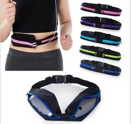 outdoor cycling Waist bag waterproof belt bags with double pockets running waist packs yoga exercise Phone Bags