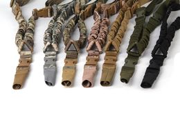 1000d Tactical Single Point Sling Adjustable Bungee Rifle Gun Sling Strap Tactical Single Point Gun Sl