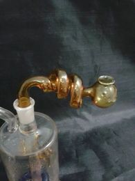 Colour spiral pot glass bongs accessories , Unique Oil Burner Glass Pipes Water Pipes Glass Pipe Oil Rigs Smoking with Dropper