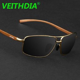 VEITHDIA Brand Logo Design Men Aluminium Polarised Sunglasses Driving Sun Glasses Goggles Glasses oculos Accessories 2458