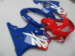Free Customzed Injection Moulding fairing parts for Honda CBR600 F4 1999 2000 red blue body fairings set 99 00 CBR600F4