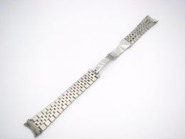CARLYWET 20mm 316L Stainless Steel Jubilee Silver TwoTone Gold Wrist Watch Band Strap Bracelet Solid Screw Links Curved End224j