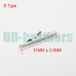 Metal Round Tail Alligator Clip crocodile electrical Clamp FOR Testing Probe Metre 51MM B Type Hardware accessories 4000pcs/lot