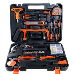 household 82pcs combo tools multifunction hardware toolbox house decoration electrician carpentry repair hand tools set