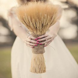 100-420 PC natürliche getrocknete Blumen-Lavendel-dekorativer Weizen-Blumenstrauß-künstliche Blumen-Niederlassungen für Hochzeits-Inneneinrichtung