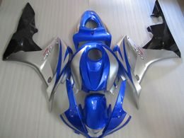Injection bodywork fairing kit for Honda CBR600RR 07 08 blue silver black fairings set CBR600RR 2007 2008 OT15