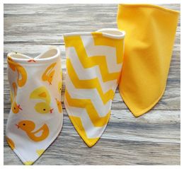 3pcs/set Baby cotton Bibs burp Cloths Newborn double layer girls boys Waterproof Triangle Saliva Towel animal owl watermelon style bib YE010